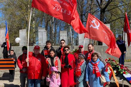 Коммунисты Ленинградской области серией мероприятий в десятках населенных пунктов региона отметили 79-ю годовщину Победы советского народа в Великой Отечественной войне