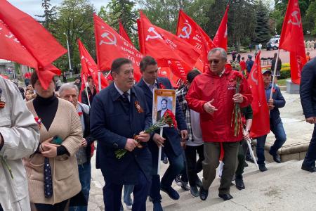 Коммунисты Ставрополья встретили день Великой Победы Советского Союза над фашистской Германией