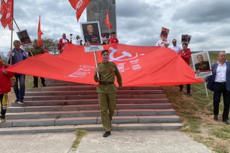 Краснодарский край. Активисты КПРФ и сторонники партии отметили 79-й День Победы