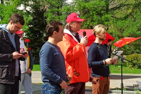 Владимирские коммунисты традиционно отметили Первомай торжественным митингом