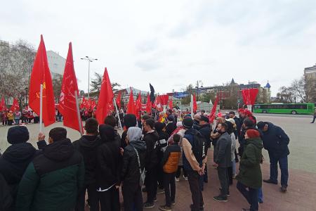 Красный Первомай собрал сотни трудящихся в центре Тюмени