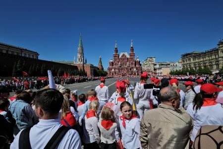 Уральский салют на Всероссийской линейке