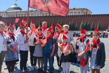 Рязанские пионеры приняли участие в торжественной линейке на Красной площади
