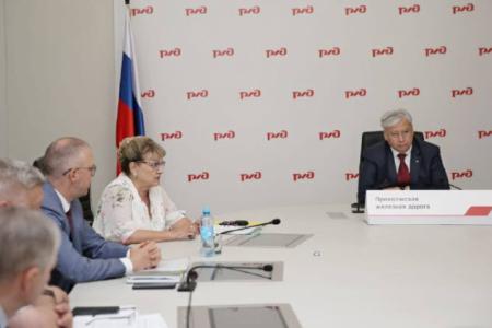 Состоялась рабочая встреча Ольги Алимовой с начальником Приволжской железной дороги – филиала ОАО «РЖД» Сергеем Альмеевым