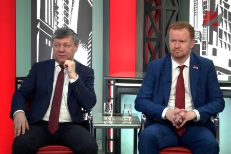Дмитрий Новиков, Евгений Спицын, Денис Парфёнов,  и Георгий Фёдоров на телеганале “Красная линия” обсудили итоги пленума ЦК КПРФ о задачах по сплочению антифашистских сил