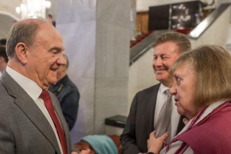 Г.А. Зюганов и С.Е. Савицкая выступили на открывшейся в Госдуме выставке, посвященной 85-летию ОКБ Сухого и ОКБ Микояна
