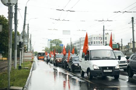 Нижегородское региональное отделение КПРФ организовало автопробег в поддержку участников СВО