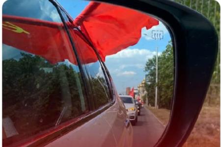 "За Родину, за народ России, за нашу Победу!". Автопробег ставропольских коммунистов