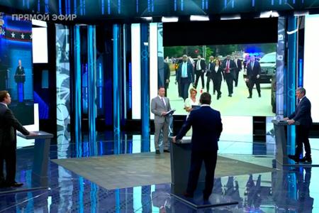 Дмитрий Новиков на Первом канале о выгодах украинского конфликта для военно-политической элиты США, возможной замене кандидатуры Байдена и попытках расколоть трудящихся Запада