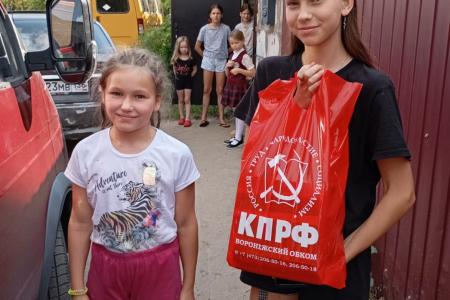 В Воронеже коммунисты и комсомольцы при поддержке депутата Сергея Гаврилова помогли собраться в школу детям многодетных семей