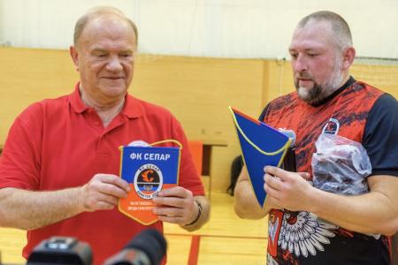 Геннадий Зюганов в Telegram: Состоялся исторический товарищеский матч по мини-футболу между командами «КПРФ» и «Сепар»