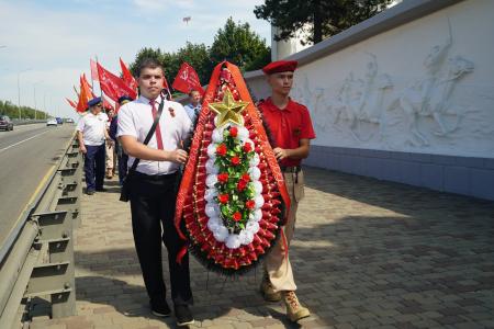 Краснодарский край. Коммунисты Кубани и Дона провели традиционную патриотическую акцию в память о легендарной Кущевской атаке красных казаков