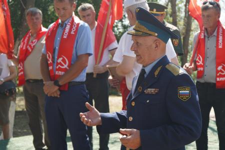 Краснодарский край. Коммунисты Кубани и Дона провели традиционную патриотическую акцию в память о легендарной Кущевской атаке красных казаков