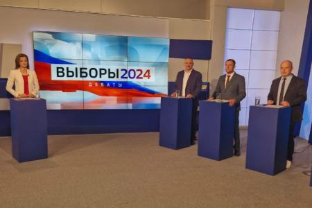 Кандидат на пост Губернатора Волгоградской области Олег Дмитриев принимает участие в политических дебатах