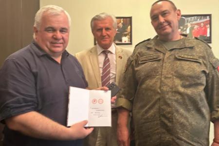 Делегация КПРФ во главе с К.К. Тайсаевым продолжает работу на Донбассе