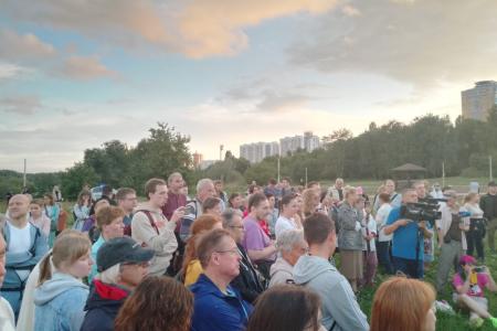 Застройщики, руки прочь от парка Москворецкий! Встреча Д.А. Парфенова с москвичами