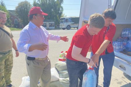 Курские коммунисты посетили бойцов в зоне СВО