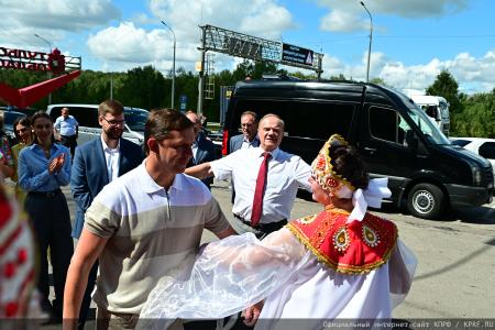 В ходе визита в Орловскую область Г.А. Зюганов посетил центр селекции и семеноводства