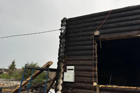 Сенатор РФ Айрат Гибатдинов выехал на место пожара в Ульяновский район Ульяновской области