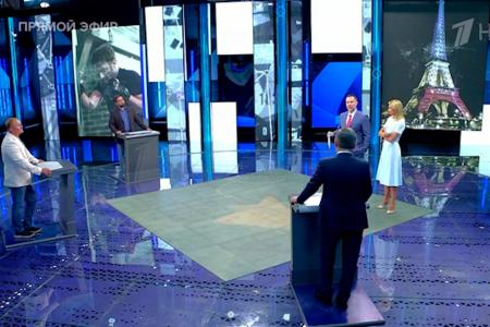 Дмитрий Новиков на Первом канале: “Страна активно помогает Новороссии, КПРФ направляет туда гуманитарные конвои, и граждане России ждут, что олигархия, наконец, раскошелится”