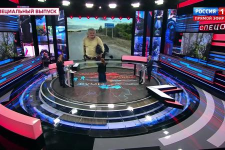 Юрий Афонин в эфире «России-1»: Глумление бандеровца в эсэсовской каске над русским стариком под Суджей подтверждает нацистскую сущность ВСУ