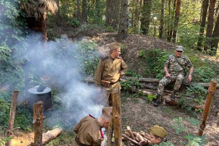 В Нижегородской области коммунисты провели реконструкцию боевых сцен, посвященную окончанию Второй мировой войны