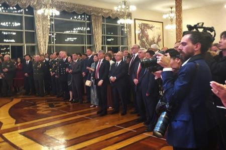 Геннадий Зюганов, Иван Мельников и Дмитрий Новиков приняли участие в праздновании 75-й годовщины образования КНР