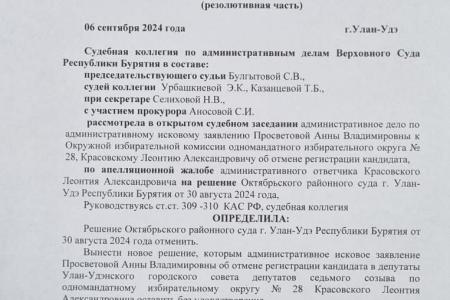 Победа коммунистов Бурятии. Леонтий Красовский возвращается на выборы в Улан-Удэ