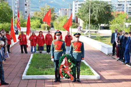 Коммунисты Забайкалья почтили память воинов, погибших в боях на реке Халхин-Гол