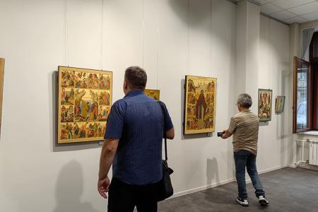 Москва. Денис Парфёнов и Александр Бойков приняли участие в открытии выставки «Палех. Искусство, рождённое революцией»