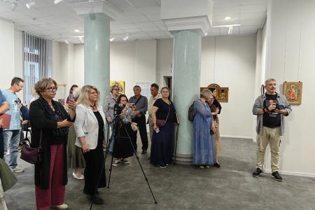 Москва. Денис Парфёнов и Александр Бойков приняли участие в открытии выставки «Палех. Искусство, рождённое революцией»