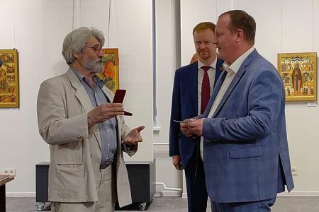 Москва. Денис Парфёнов и Александр Бойков приняли участие в открытии выставки «Палех. Искусство, рождённое революцией»