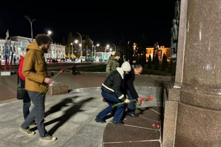 Тамбовские коммунисты отметили День рождения комсомола у памятника Зое Космодемьянской