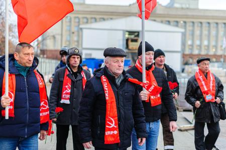 107-я годовщина Великой Октябрьской социалистической революции в Красноярском крае