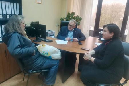Руководитель фракции КПРФ в Мособлдуме Александр Наумов провел прием граждан в Домодедове