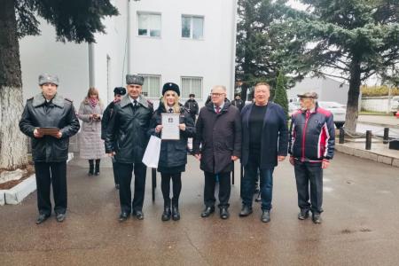 Московская область. Руководитель фракции КПРФ Александр Наумов поздравил сотрудников полиции г.о. Домодедово с праздником