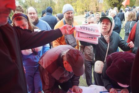Краснодар. Активисты КПРФ организовали митинг протеста против нового городского Генплана, ущемляющего права многих жителей