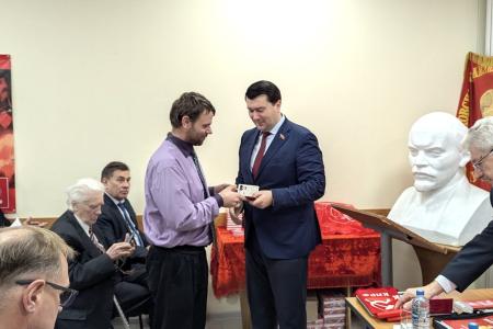 Олег Лебедев принял участие в пленуме Псковского обкома КПРФ и провёл приём избирателей