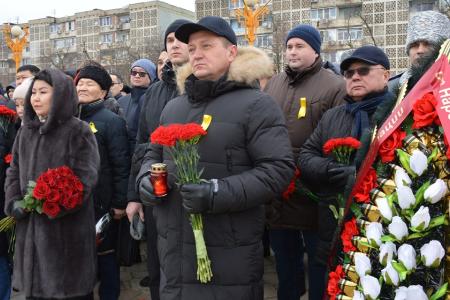 Первый секретарь Калмыцкого рескома партии Николай Нуров принял участие в митинге памяти жертв депортации калмыцкого народа