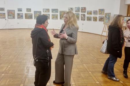 Мария Дробот приняла участие в открытии в Москве выставки пейзажистки из Севастополя