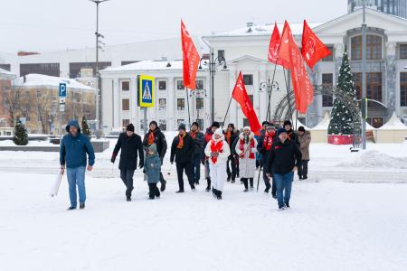 В Перми состоялся автопробег в честь Дня Рождения И.В. Сталина