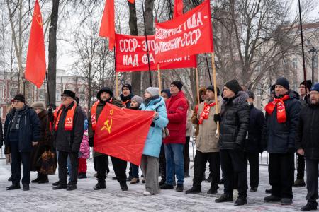 Митинг в Перми в честь годовщины со дня образования СССР