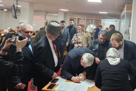 Казбек Тайсаев с рабочей поездкой в Чеченской Республике: III отчетно-выборная Конференция Чеченского республиканского отделения КПРФ