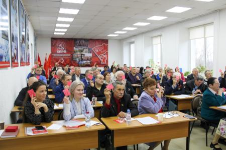 М.В. Дробот приняла участие в работе в 68-ой отчетно-выборной Конференция Удмуртского республиканского отделения КПРФ