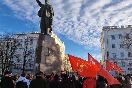 Возложение  в  День  памяти В.И. Ленина  в  Рязани