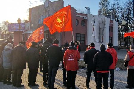 Возложение  в  День  памяти В.И. Ленина  в  Рязани