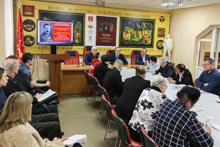 В Ивановском обкоме КПРФ состоялись занятия по политпросвещению, посвящённые 140-летию со дня рождения М.В. Фрунзе