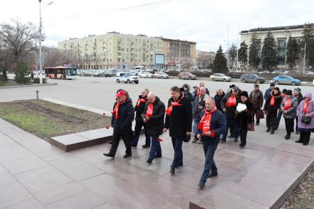 Сталинградские коммунисты почтили память Владимира Ильича Ленина