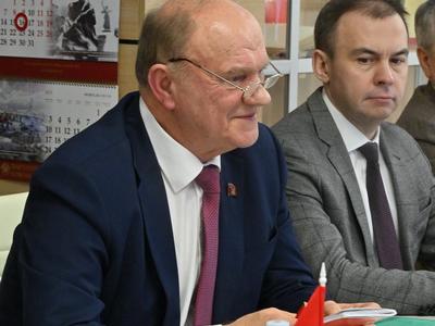 Состоялась встреча Председателя ЦК КПРФ Г.А. Зюганова с Чрезвычайным и Полномочным Послом Республики Беларусь в Российской Федерации А.Н. Рогожником