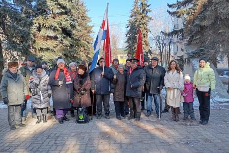 Подмосковные коммунисты: "Армия страны, Армия народа – священный подвиг твой история хранит!"